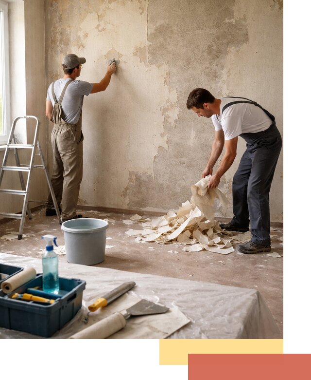 Снятие старых обоев в Ярославле быстро и качественно