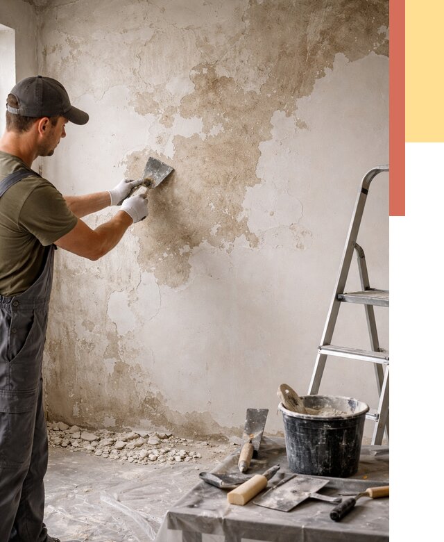 Снятие старой шпаклевки в Ярославле от 1900 руб. — быстро и недорого | ОТДЕЛОЧНИК-Рсл