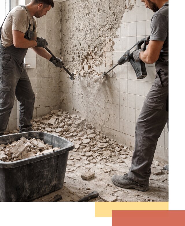 Демонтаж плитки со стен в Ярославле быстро и аккуратно