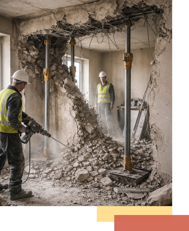 Снос несущих стен в Ярославле с гарантией безопасности и качества