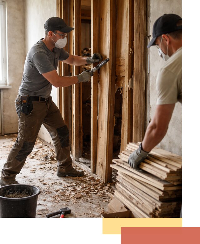 Демонтаж деревянных перегородок в Ярославле быстро и аккуратно