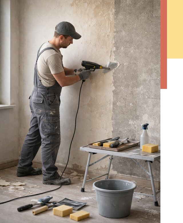 Очистка стен от клея в Ярославле от 1900 руб. — снятие и удаление клея со стен | ОТДЕЛОЧНИК-Рсл