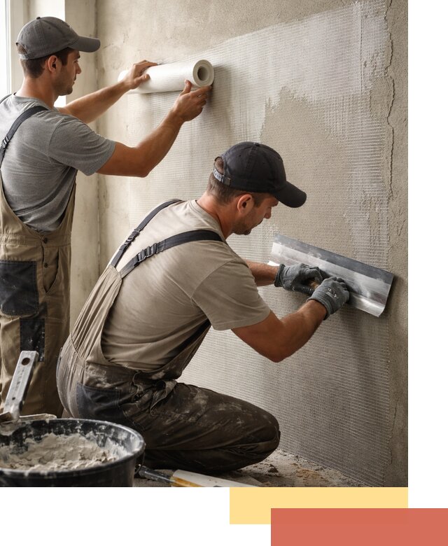 Армирование стен стеклосеткой в Ярославле для прочной отделки