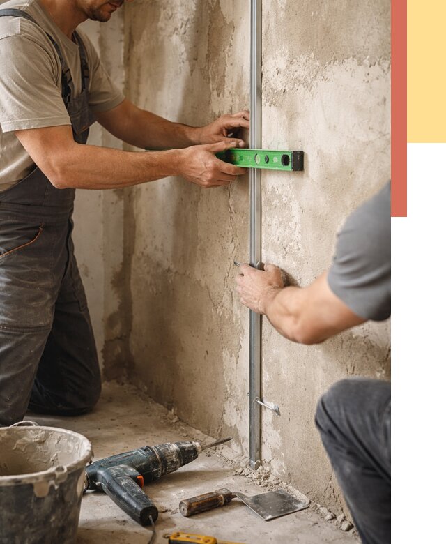 Установка штукатурных маяков в Ярославле от 7188 руб. — быстро и недорого | ОТДЕЛОЧНИК-Рсл