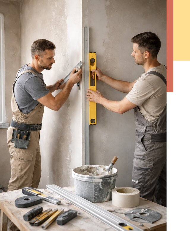 Выведение углов стен в Ярославле от 1900 руб. быстро и недорого | ОТДЕЛОЧНИК-Рсл