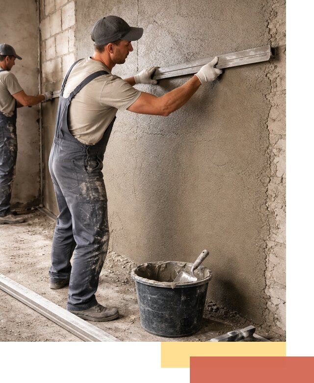 Штукатурка стен цементно-песчаная в Ярославле профессионально