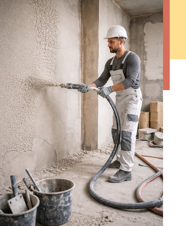 Машинная штукатурка стен в Ярославле под ключ от 6674 руб./м2 | ОТДЕЛОЧНИК-Рсл