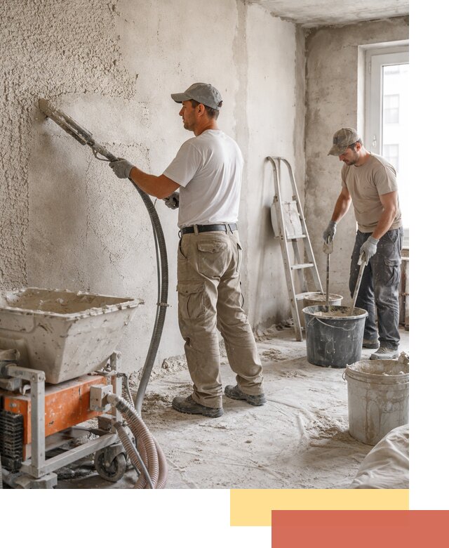 Машинная штукатурка стен в Ярославле — быстро и качественно