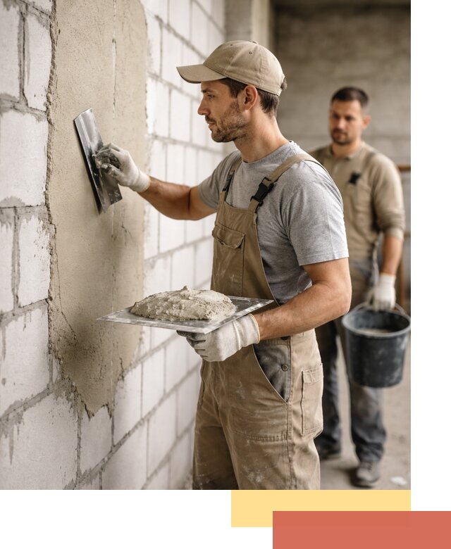 Штукатурка стен из газобетона в Ярославле под ключ