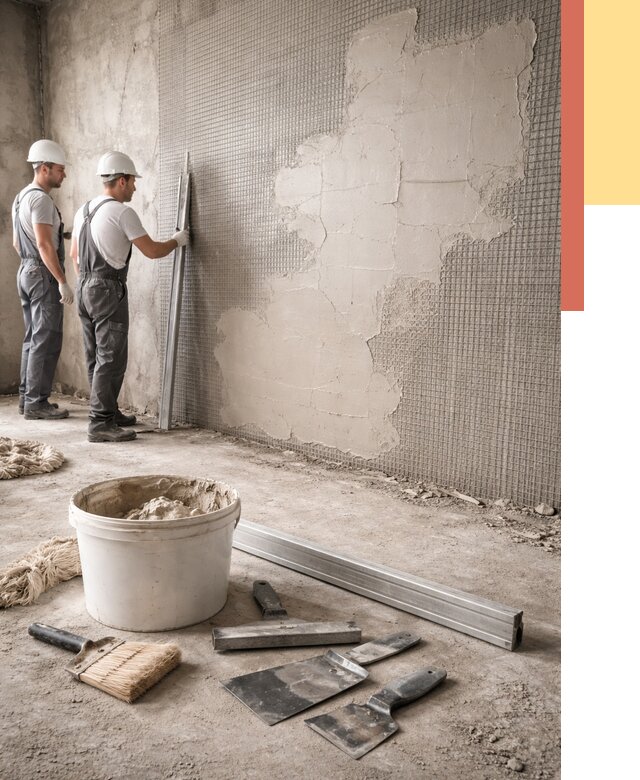 Штукатурка стен по сетке в Ярославле от 5647 руб./м2 — быстро и недорого | ОТДЕЛОЧНИК-Рсл