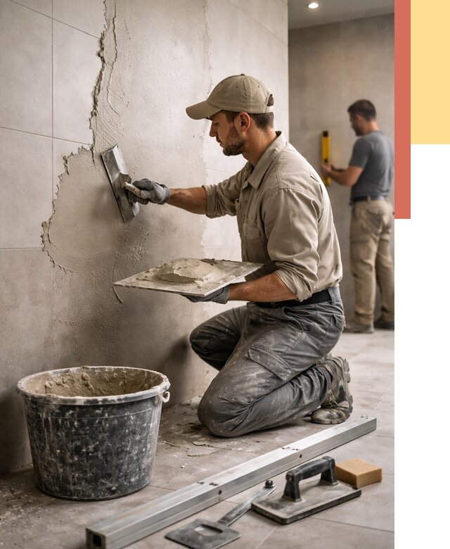 Штукатурка стен в ванной в Ярославле от 4621 руб./м² — выравнивание под ключ | ОТДЕЛОЧНИК-Рсл