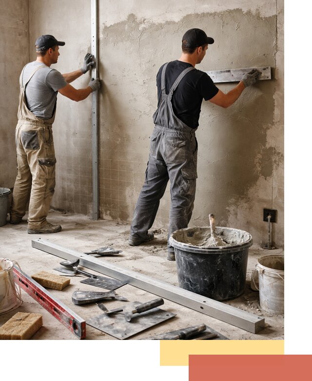 Профессиональная штукатурка стен под плитку в Ярославле