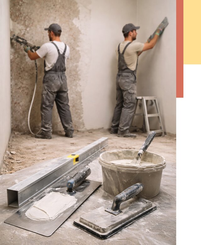 Штукатурка стен под обои в Ярославле от 4621 руб./м2 — выравнивание под обои | ОТДЕЛОЧНИК-Рсл