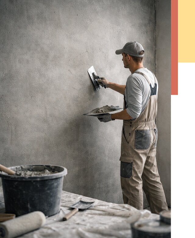 Декоративная штукатурка под бетон в Ярославле от 2567 руб./м² — нанесение под ключ | ОТДЕЛОЧНИК-Рсл