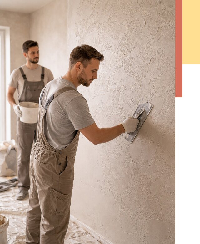 Фактурная штукатурка стен в Ярославле от 4313 руб./м² — заказать под ключ | ОТДЕЛОЧНИК-Рсл