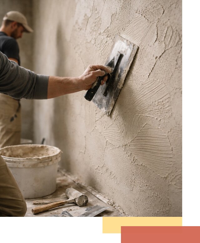 Фактурная штукатурка стен в Ярославле — монтаж, отделка, реставрация