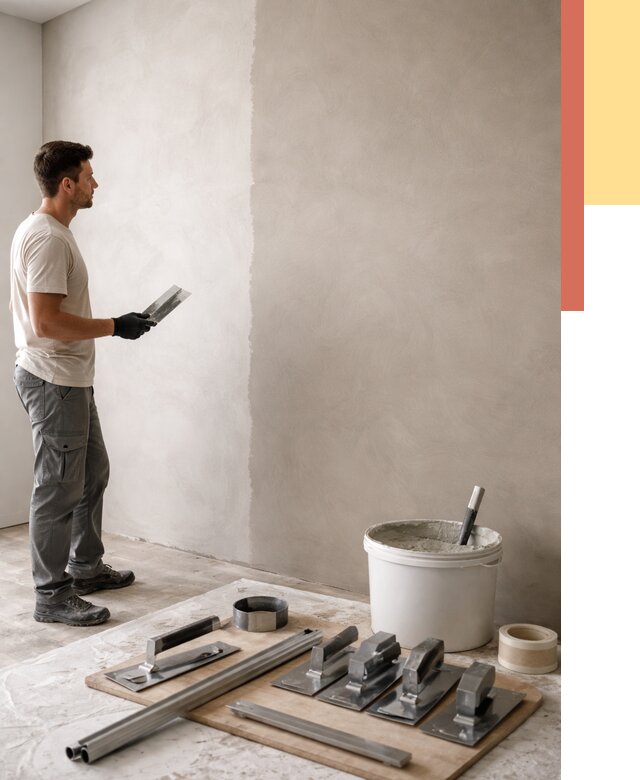 Нанесение микроцемента на стены в Ярославле от 3286 руб./м2 под ключ | ОТДЕЛОЧНИК-Рсл