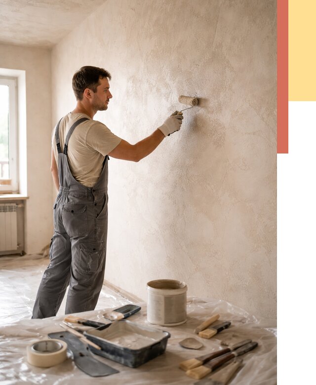 Нанесение лессирующей краски по декоративке в Ярославле от 1797 руб. | ОТДЕЛОЧНИК-Рсл