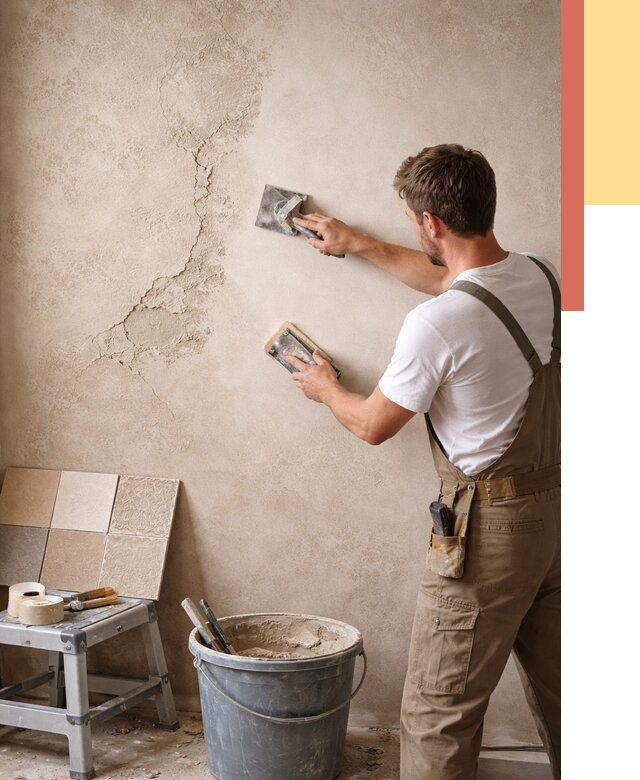 Ремонт декоративной штукатурки в Ярославле от 4621 руб. под ключ | ОТДЕЛОЧНИК-Рсл