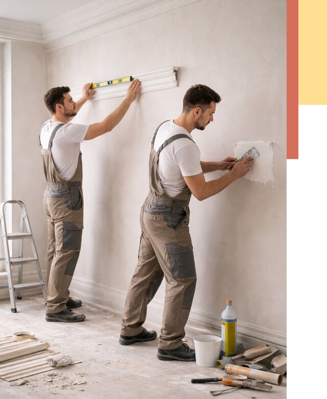 Монтаж лепнины на стены в Ярославле от 4621 руб. — недорого, быстро | ОТДЕЛОЧНИК-Рсл