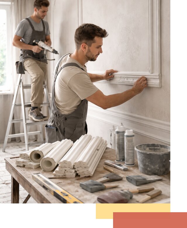 Монтаж лепнины на стены в Ярославле профессионально и качественно