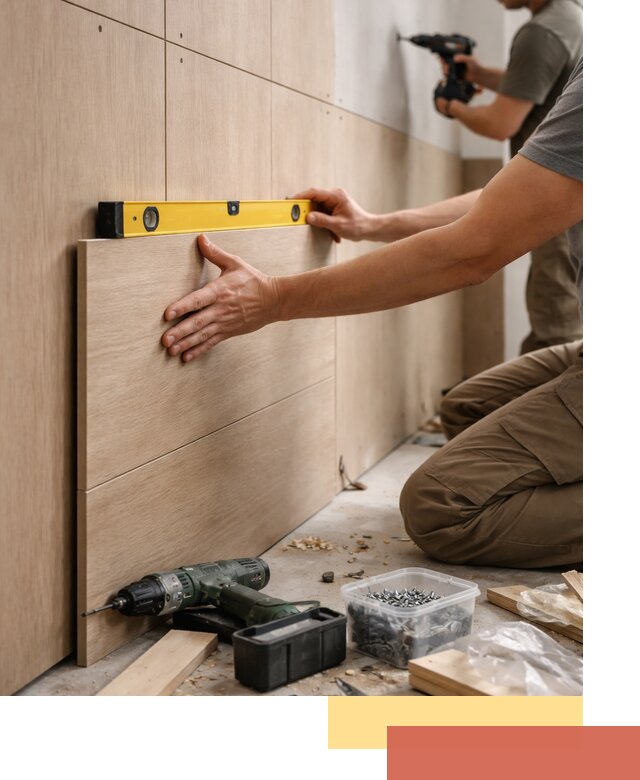 Профессиональный монтаж МДФ панелей на стены в Ярославле