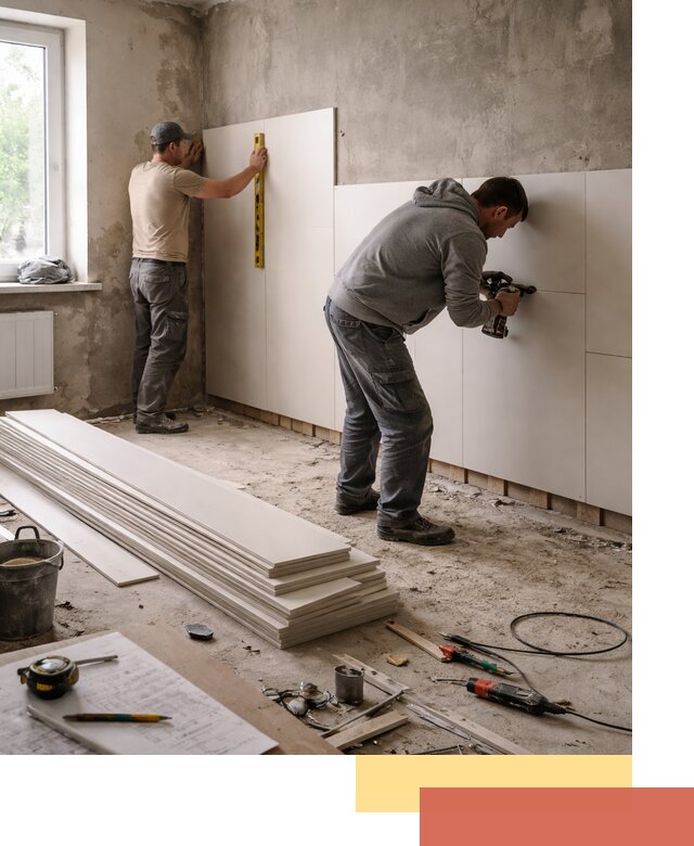 Монтаж ПВХ панелей на стены в Ярославле качественно и быстро