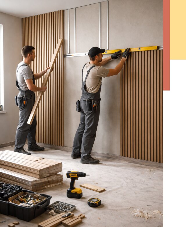 Монтаж реечных панелей на стены в Ярославле от 1232 руб. — быстро и недорого | ОТДЕЛОЧНИК-Рсл