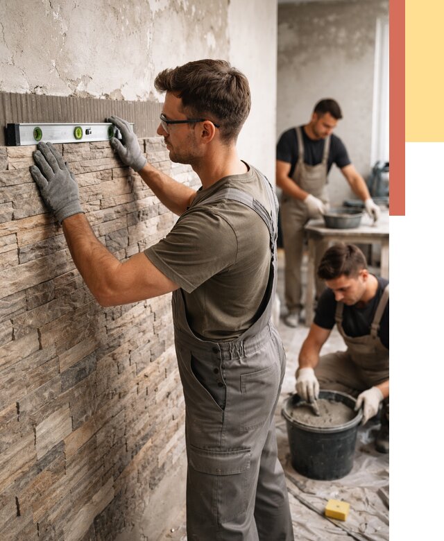 Монтаж искусственного камня в Ярославле от 4621 руб. под ключ | ОТДЕЛОЧНИК-Рсл