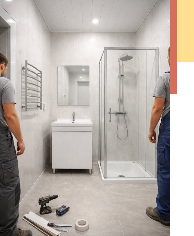 Отделка ванной комнаты панелями ПВХ в Ярославле от 4621 руб. за м2 | ОТДЕЛОЧНИК-Рсл