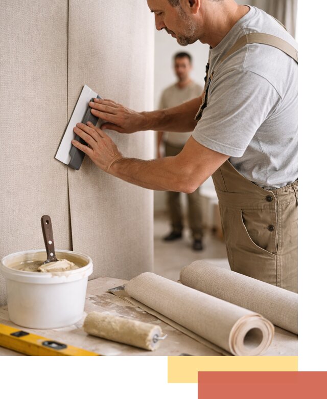 Поклейка текстильных обоев в Ярославле профессионально и аккуратно