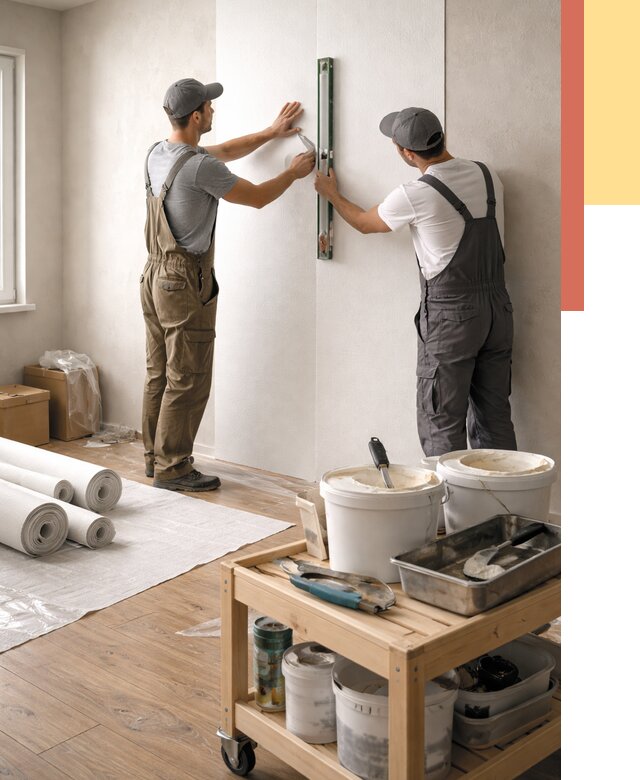 Поклейка стеклообоев в Ярославле от 6674 руб. за м2 — быстро и недорого | ОТДЕЛОЧНИК-Рсл