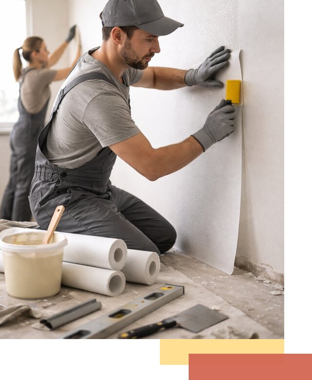 Поклейка стеклообоев профессионально в Ярославле