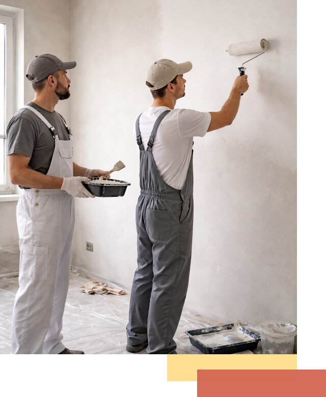 Покраска стен водоэмульсионной краской в Ярославле