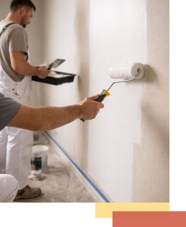 Покраска стен акриловой краской профессионально в Ярославле