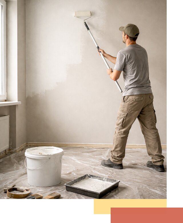 Покраска стен латексной краской в Ярославле качественно и быстро