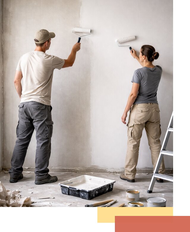 Окраска стен по стеклохолсту в Ярославле качественно и долговечно