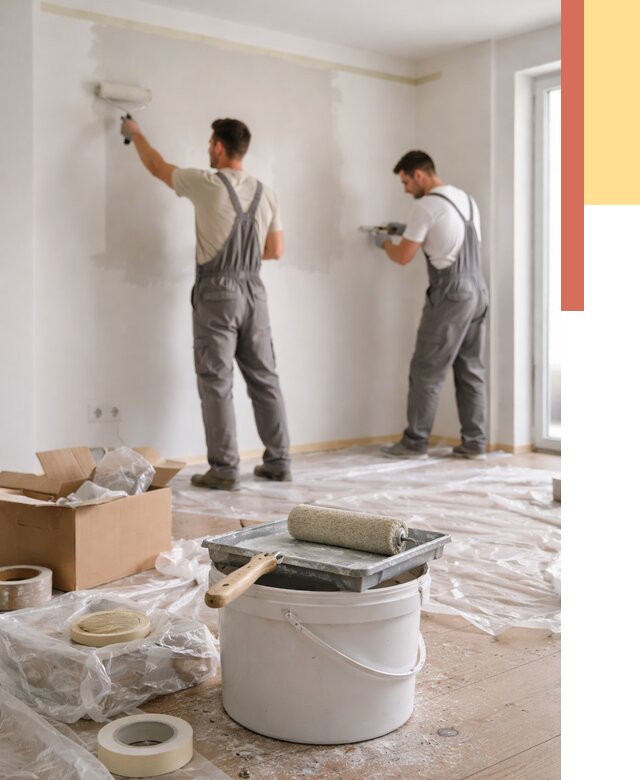 Покраска стен в квартире в Ярославле от 2567 руб/м2 — быстро и недорого | ОТДЕЛОЧНИК-Рсл