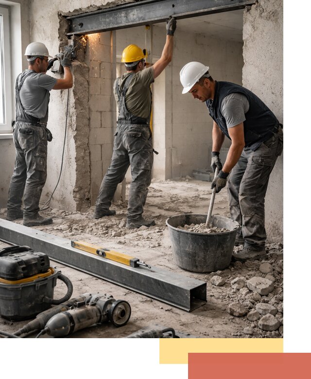 Создание проемов в стенах и несущих конструкциях в Ярославле