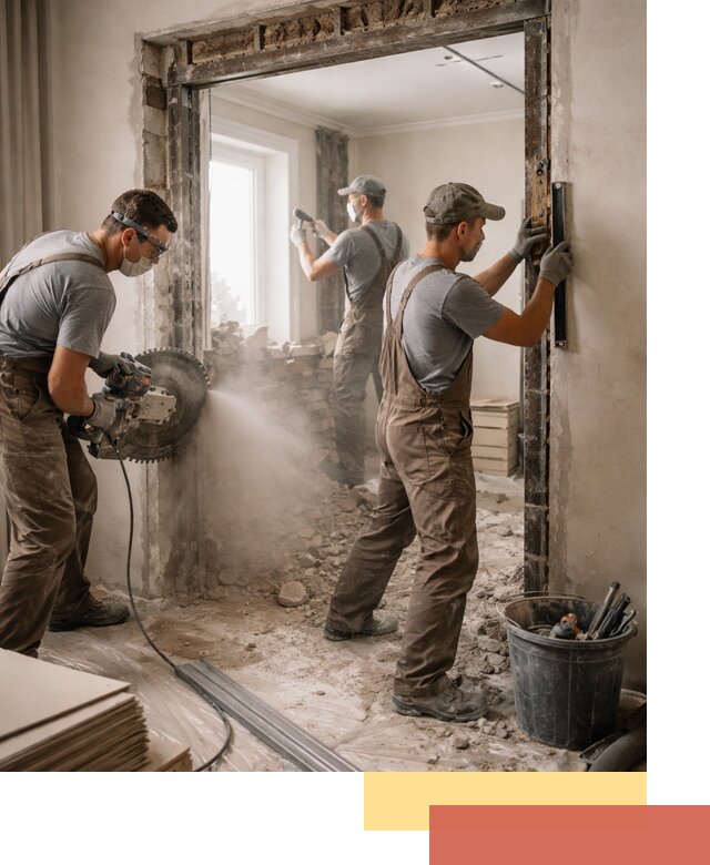 Расширение дверного проема под установку новой двери в Ярославле