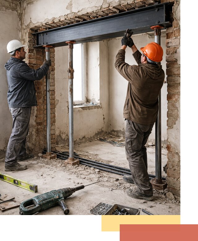 Усиление проема в стене в Ярославле для расширения и безопасности