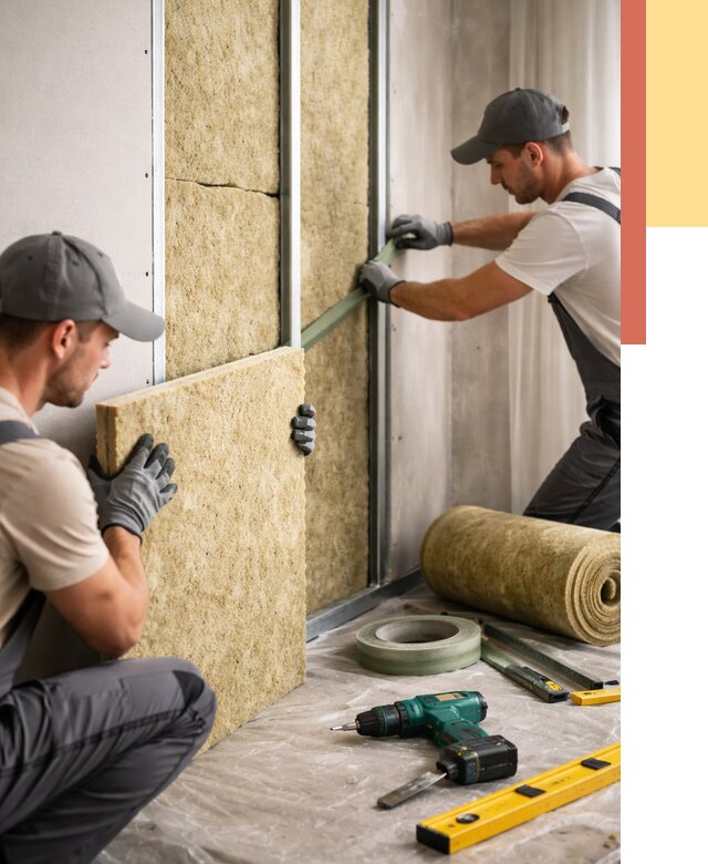 Шумоизоляция стен в Ярославле под ключ от 1900 руб. | ОТДЕЛОЧНИК-Рсл