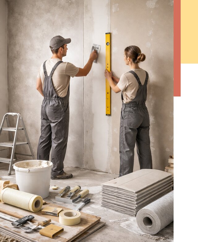 Отделка стен в Ярославле от 1540 руб/м² — недорого, быстро, под ключ | ОТДЕЛОЧНИК-Рсл