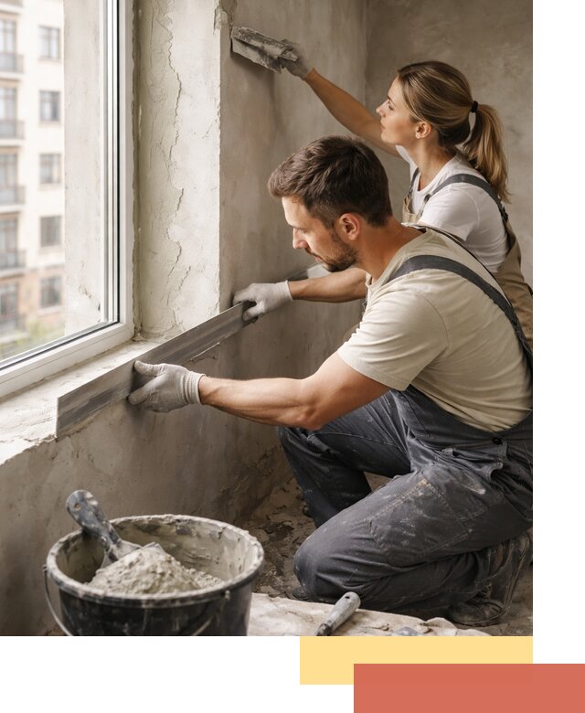 Штукатурка откосов дверей и окон профессионально в Ярославле