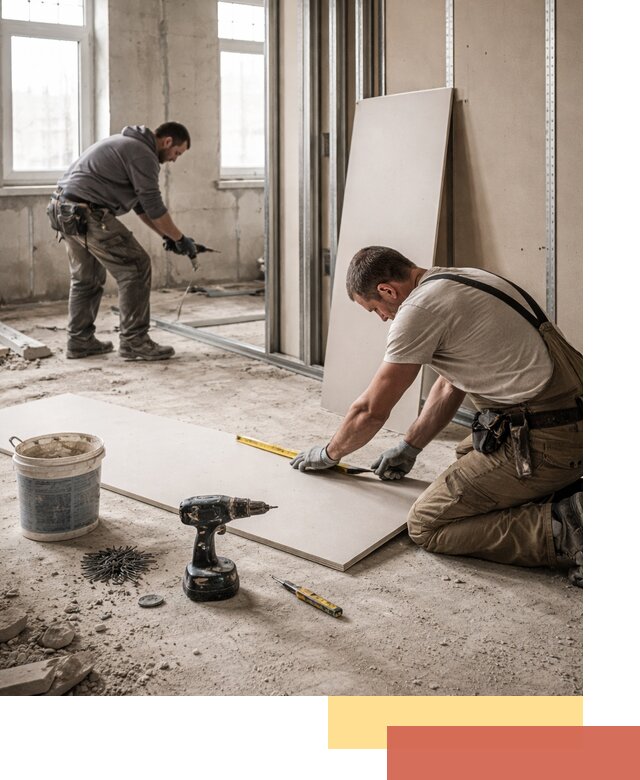 Кладка перегородок из ПГП под ключ в Ярославле