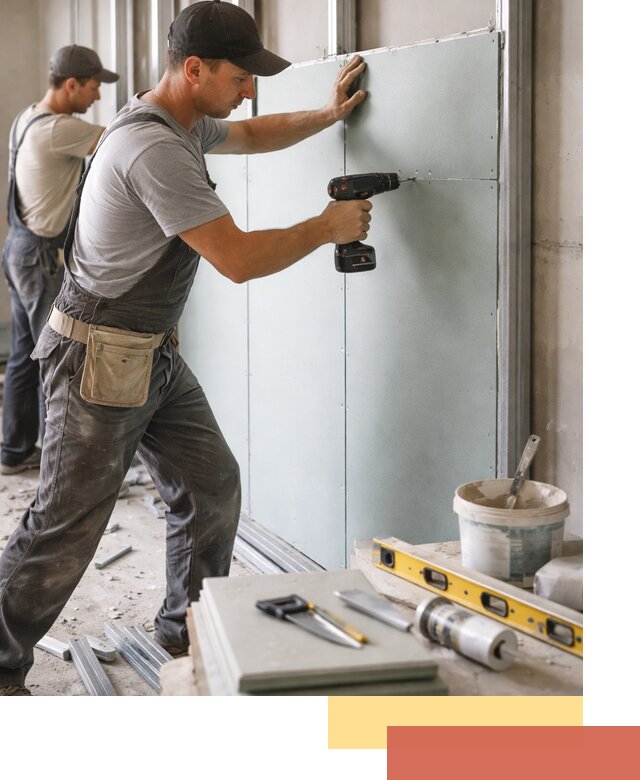 Кладка влагостойких перегородок ПГП в Ярославле