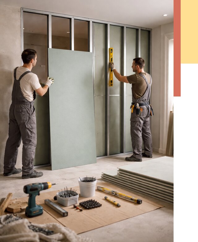 Перегородка из влагостойкого гипсокартона в Ярославле от 4929 руб. — монтаж под ключ | ОТДЕЛОЧНИК-Рсл