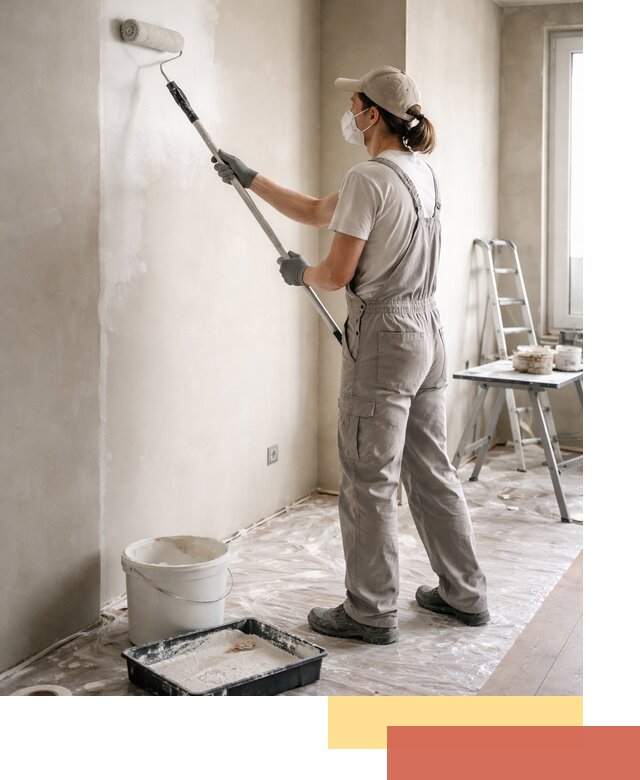 Покраска перегородок из гипсокартона в Ярославле качественно и недорого