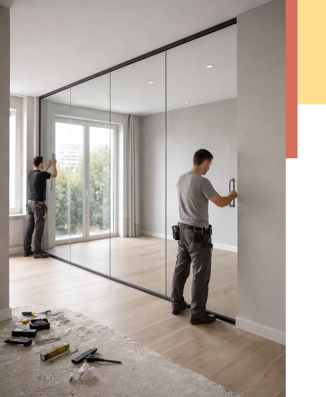 Изготовление стеклянных перегородок в Ярославле от 12681 руб. под ключ | ОТДЕЛОЧНИК-Рсл