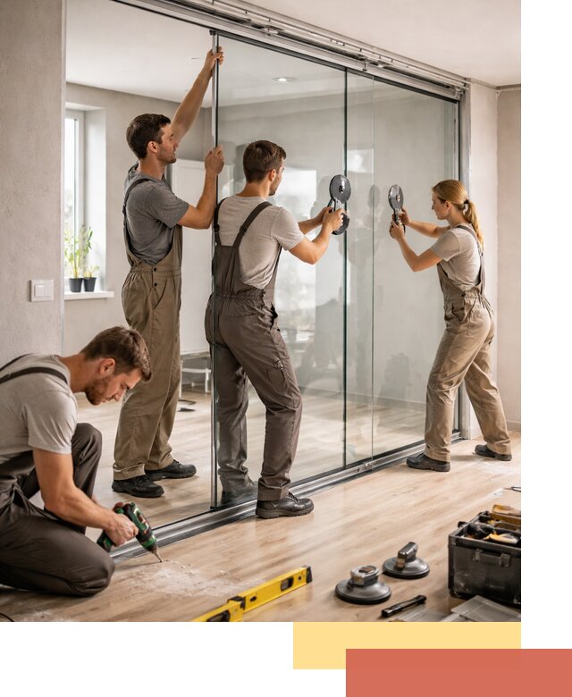 Изготовление стеклянных перегородок на заказ в Ярославле